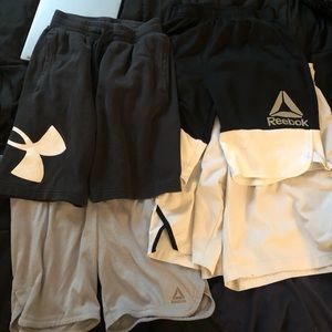 LOT 4 SHORTS (3 Reebok 1 Under Armour)